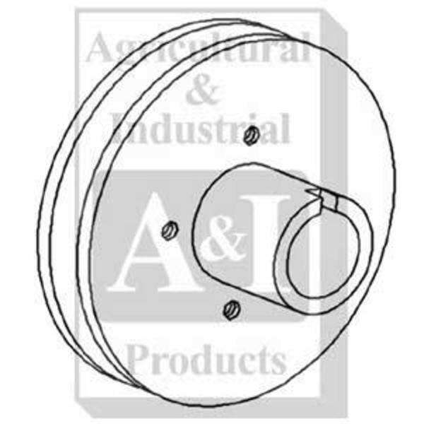 A & I Products Pulley, Hydraulic Pump Drive 8" x6" x2" A-192160